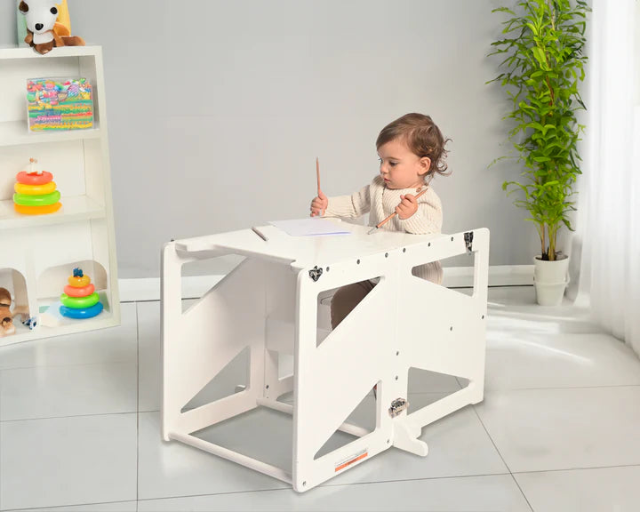 Childcare 2-in-1 Convertible Learning Tower - White