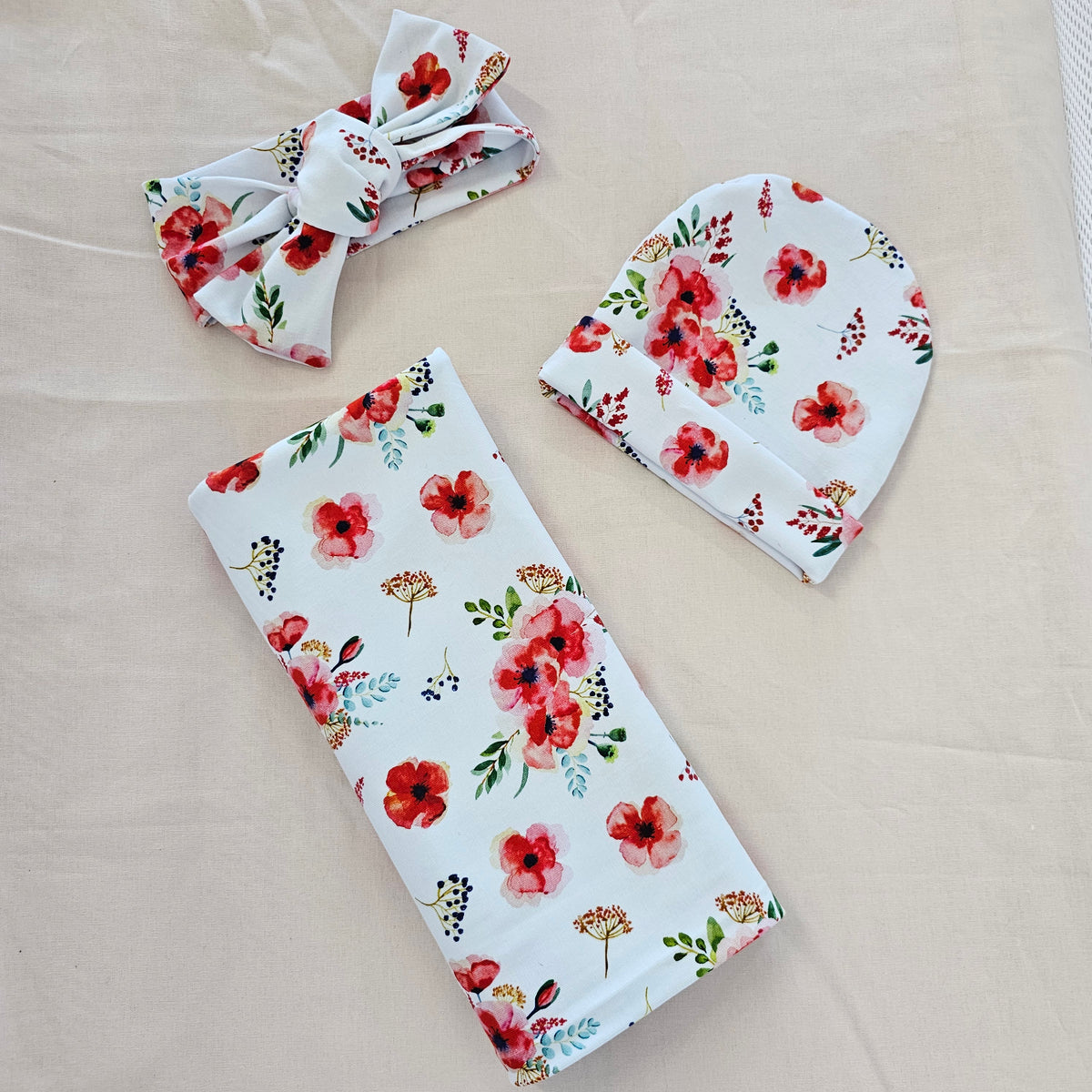 Handmade Newborn Swaddle Set