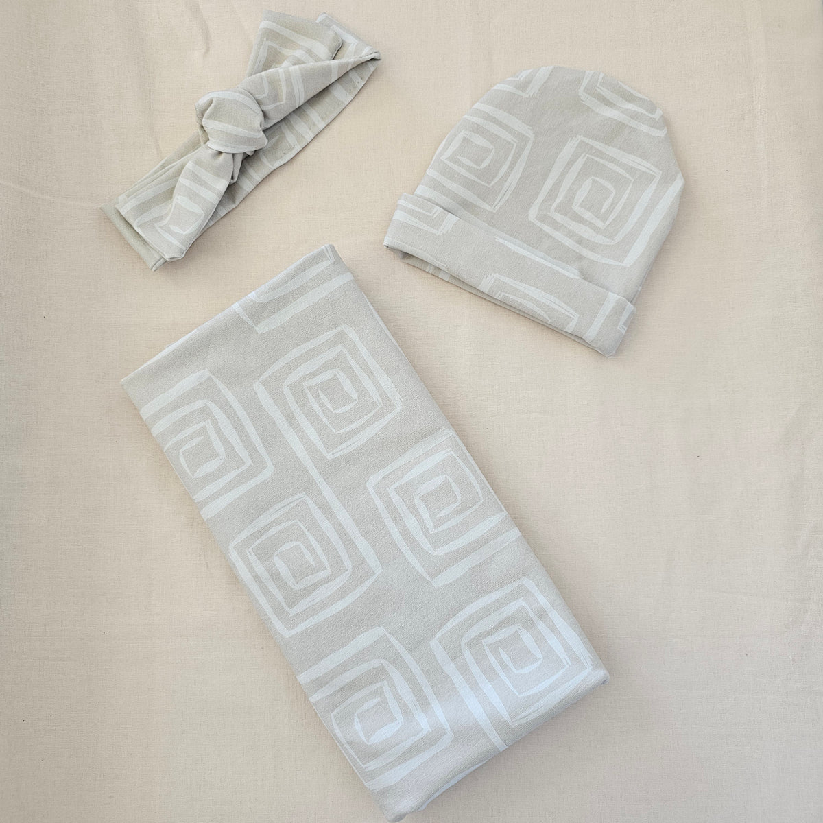 Handmade Newborn Swaddle Set