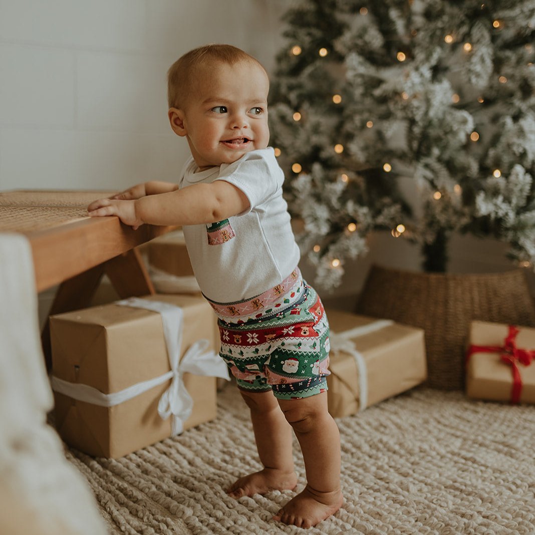 Handmade Christmas Bummie Shorts 5 designs - Made to order