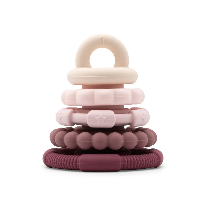 RAINBOW STACKER AND TEETHER TOY - Jellystone 3 colours avalible